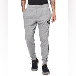 Mens Gray Puma Rebel Block Joggers